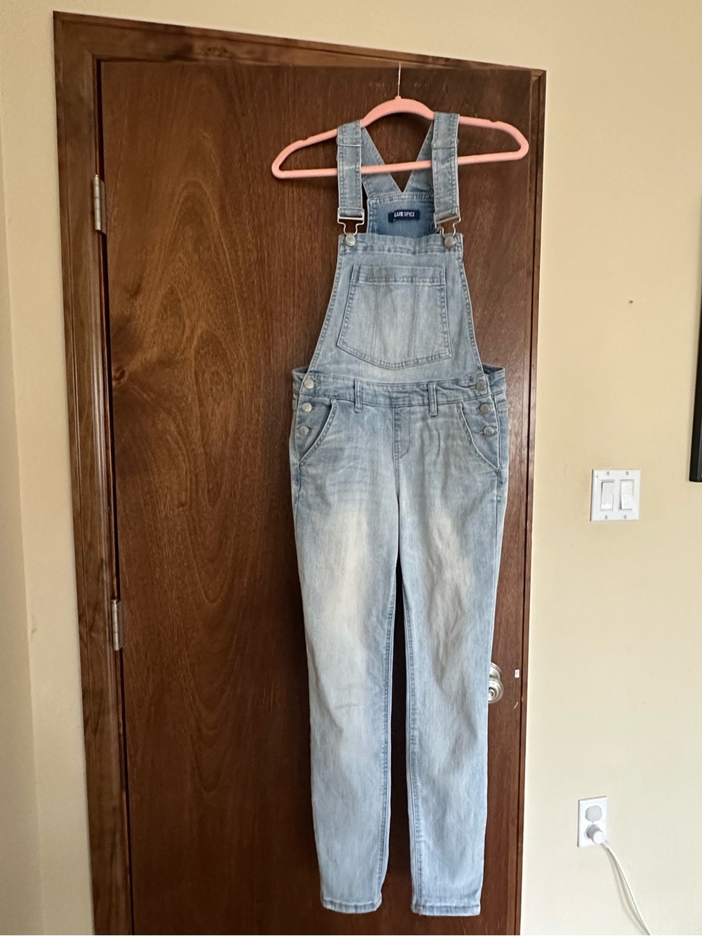 Denim Light Wash Women's Overalls Jeans
